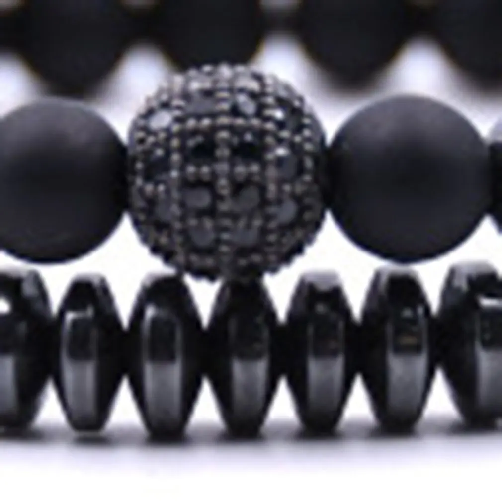 2 шт./1 комплект унисекс микро инкрустированные Цирконом стрейч для мужчин и