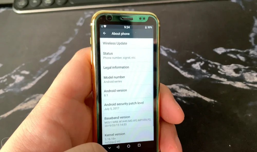 Anica K-TOUCH i9s 3g+ 32G маленький мини двойной 4G Ультра тонкий 3,5 экран Face ID dual SIM двойной режим ожидания Android 8,1