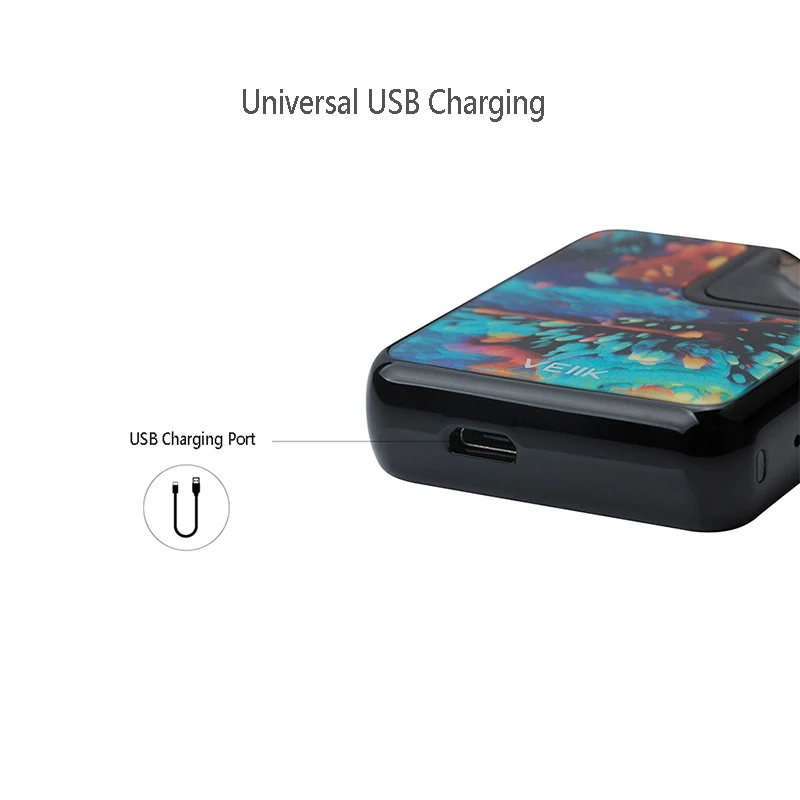 Новейший оригинальный набор GreenSound VEIIK Cracker Pod System с 500 мАч 2 мл 1.2ohm электронная