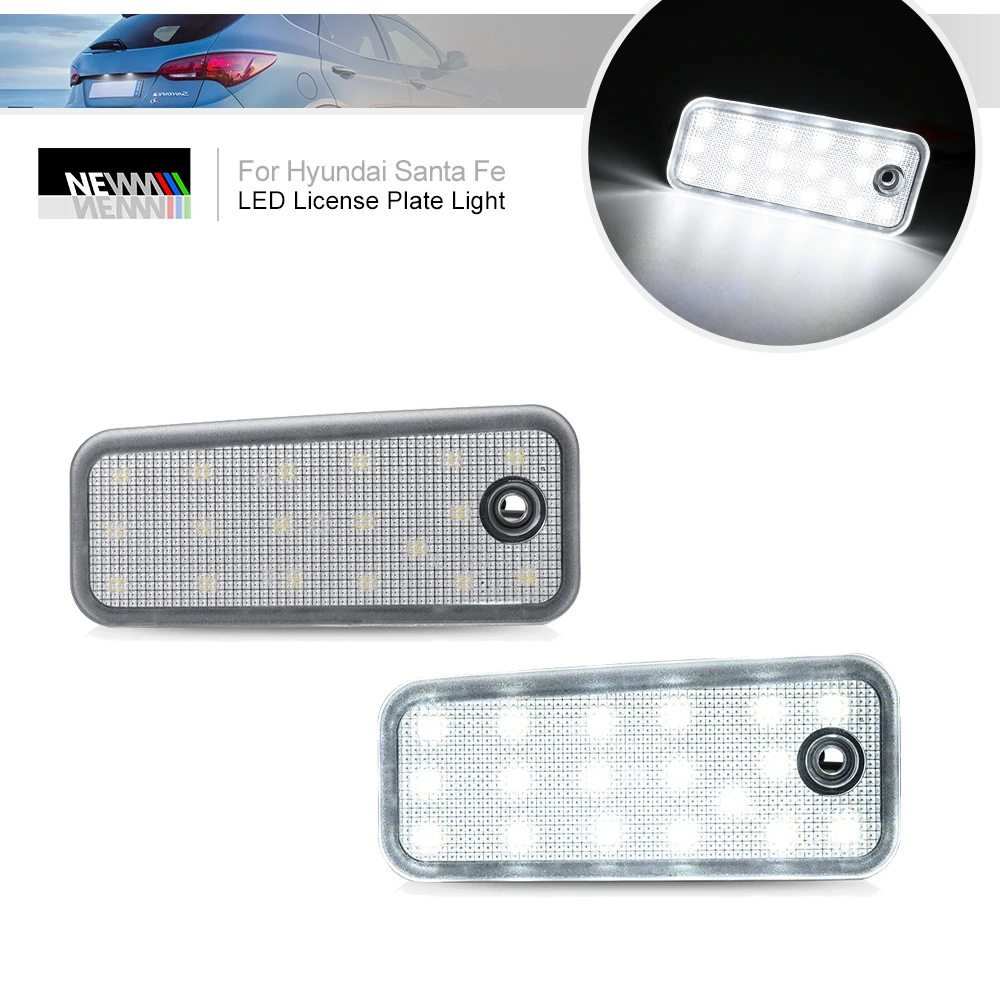 

LED License Plate Light for Hyundai Santa Fe DM Grand Santa Fe NC 2013-2018 Canbus Rear Tag Lamp Registration Parking Lighting