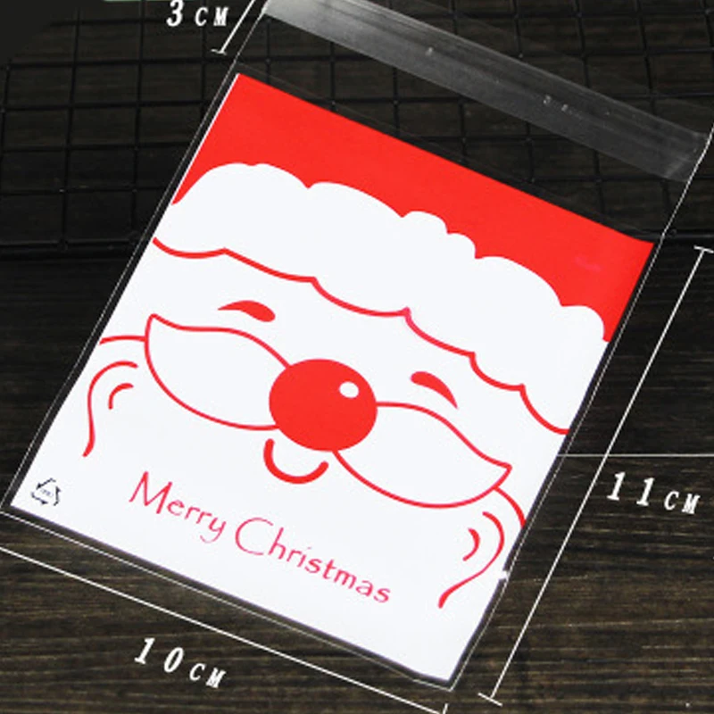 50 шт 100 рождественское печенье упаковочные подарки сумки милые Мультяшные в