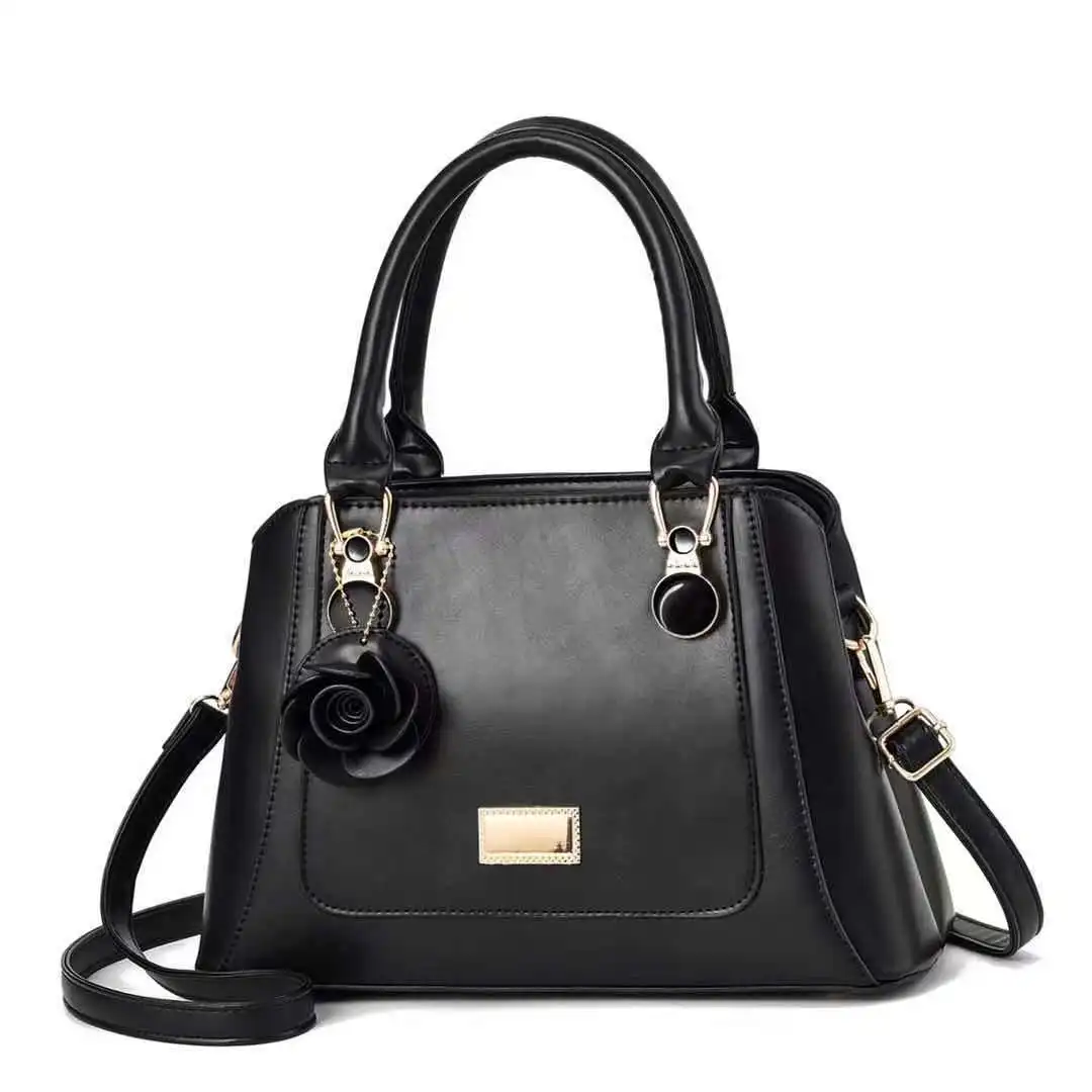 

Новинка 2021, Портативная сумка через плечо в стиле ретро, модная гладкая сумка-мессенджер с подвеской в виде цветка и воска