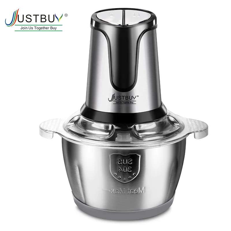 

2 speed stainless steel 2L capacity electric chopper meat grinder multi-function chopper food processor slicer SP0130