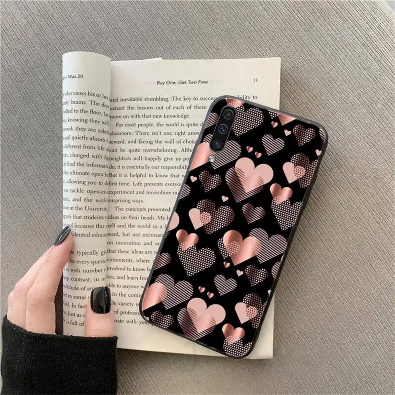 

Gold Rose bliling Glitter Love pattern Phone Case For Samsung galaxy S 10 20 A 10 21 30 31 40 50 51 71 s note 20 j 4 2018 plus