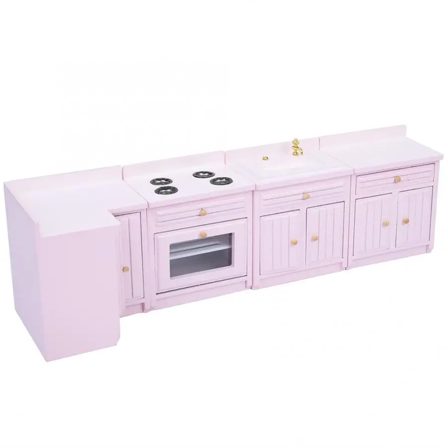 Миниатюрный Кукольный домик аксессуары для кухни набор кухонной платформы