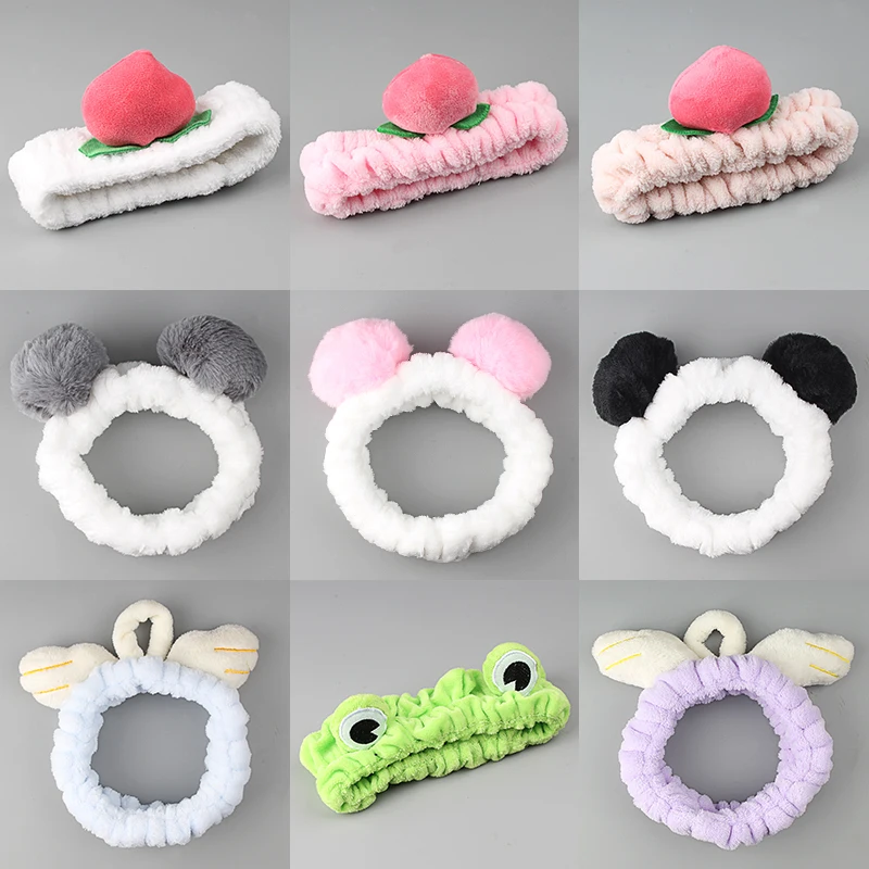 

Модная Женская эластичная повязка на голову в виде лягушки с плюшевыми шариками