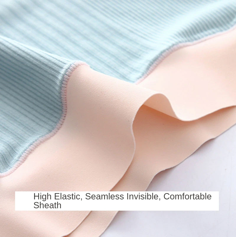 

4pcs/set Underwear Women's Cotton Panties Mid-Waist Sexy Female Panties Lingerie Comfortable Cotton Briefs Seamless Underpants