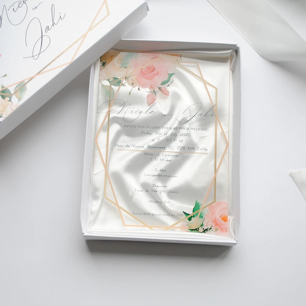 Свадебные украшения 10 шт. вечерние приглашения на заказ подарок для гостей