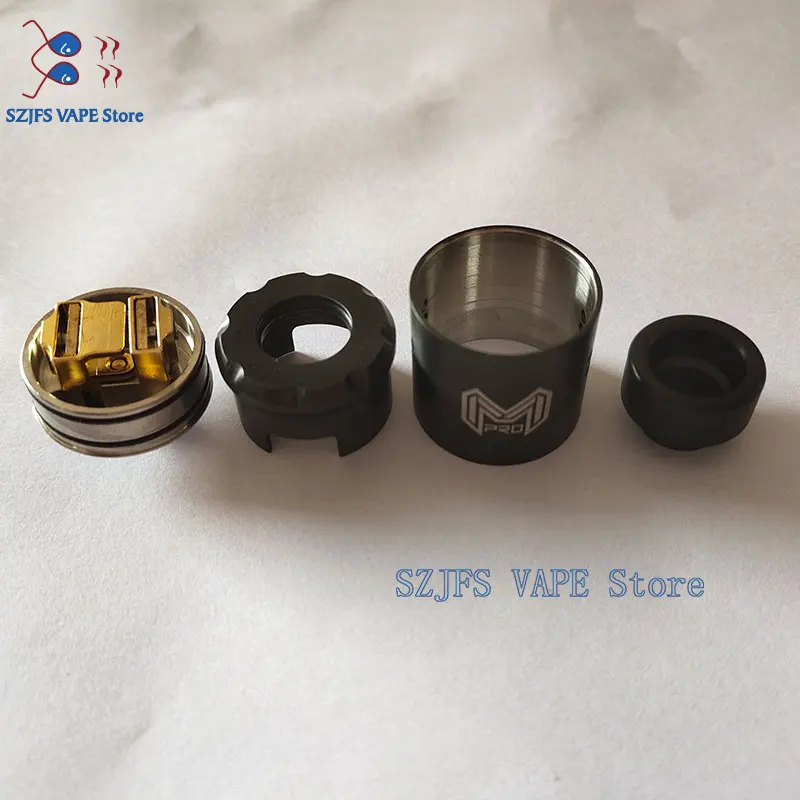 Бак для электронной сигареты Mesh Pro RDA 25 мм с одной катушкой и двойной дрип-тип Delrin