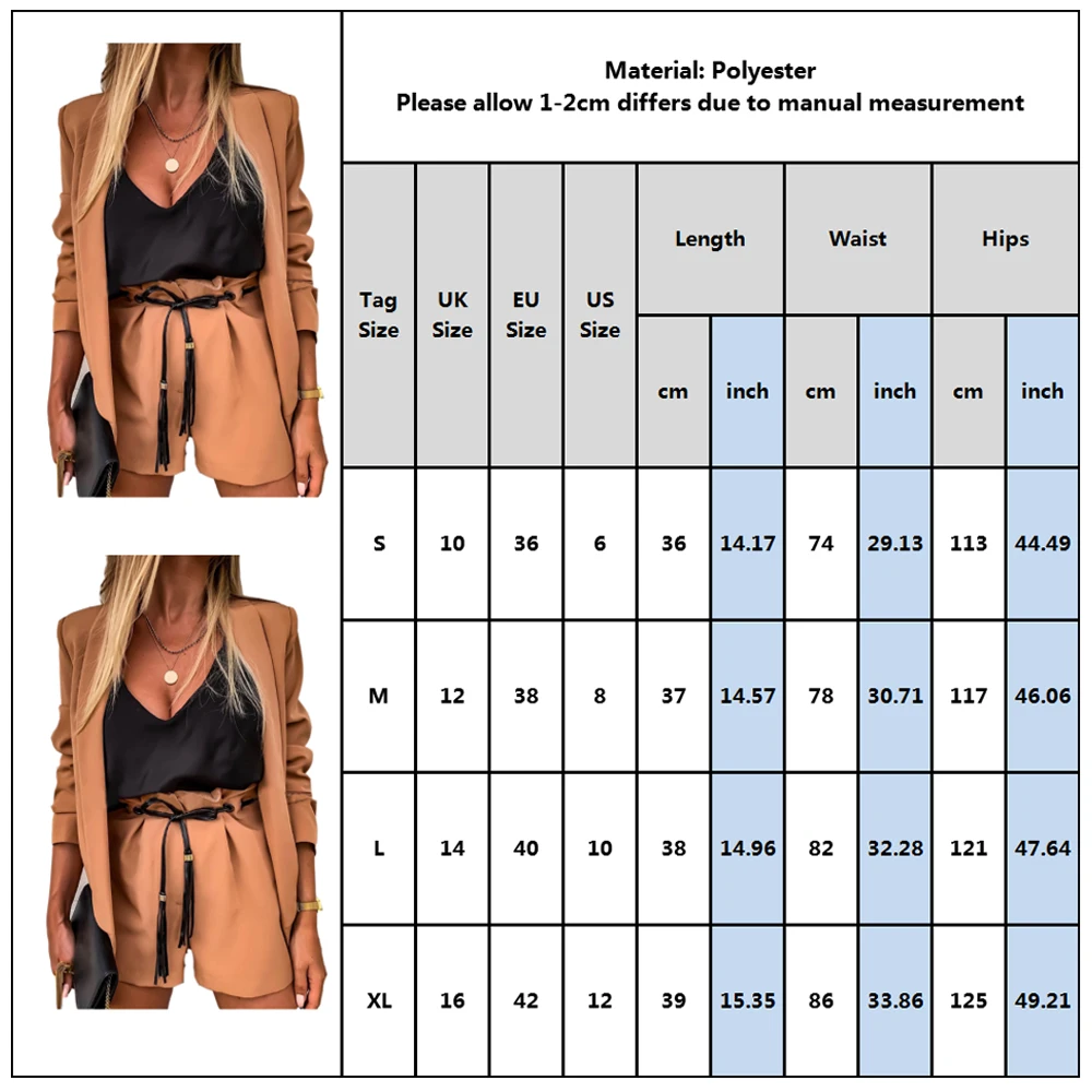 

Women Two-Piece Suit Waistcoat And Shorts Set Solid Color Vest Coat Single Button Yellow Sleeveless Blazers With Shorts Suit