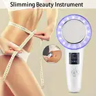 Массажер для похудения 6 в 1, ультразвуковая кавитация, Антицеллюлитный жиросжигатель, гальваническая инфракрасная терапия EMS