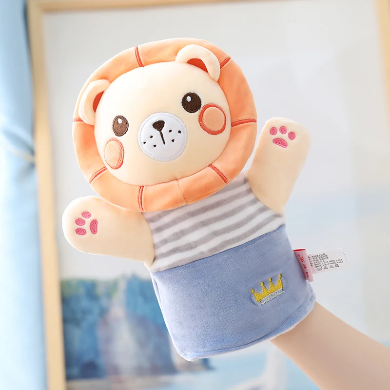 

Plush toys cute animals baby comforting hand puppets infant glove rag dolls parent-child children storytelling doll kindergarten