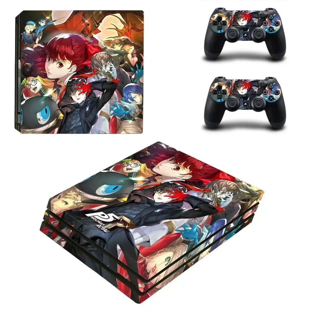 Persona 5 PS4 Pro Стикеры s Play station 4 кожи Наклейки Обложка для Игровые приставки консоли и
