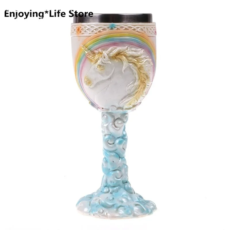 

Mug Coffee Cup Resin Skull Stainless Steel Cup Wine Glass Tea Cup Creative Home Decoration