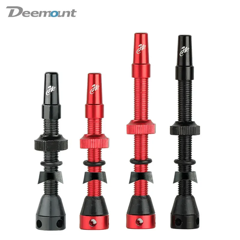 

Deemount 2PCS/1Pair 44/60mm Bike Presta Nipple F/V Valves for Road Tubeless Carbon Rim Alloy Stem Brass Core Cycling Accessories