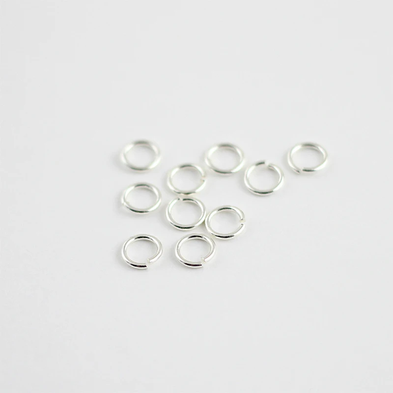 Латунные круглые серьги с покрытием из настоящего серебра 20 шт. 0 7*5 мм цвет золото