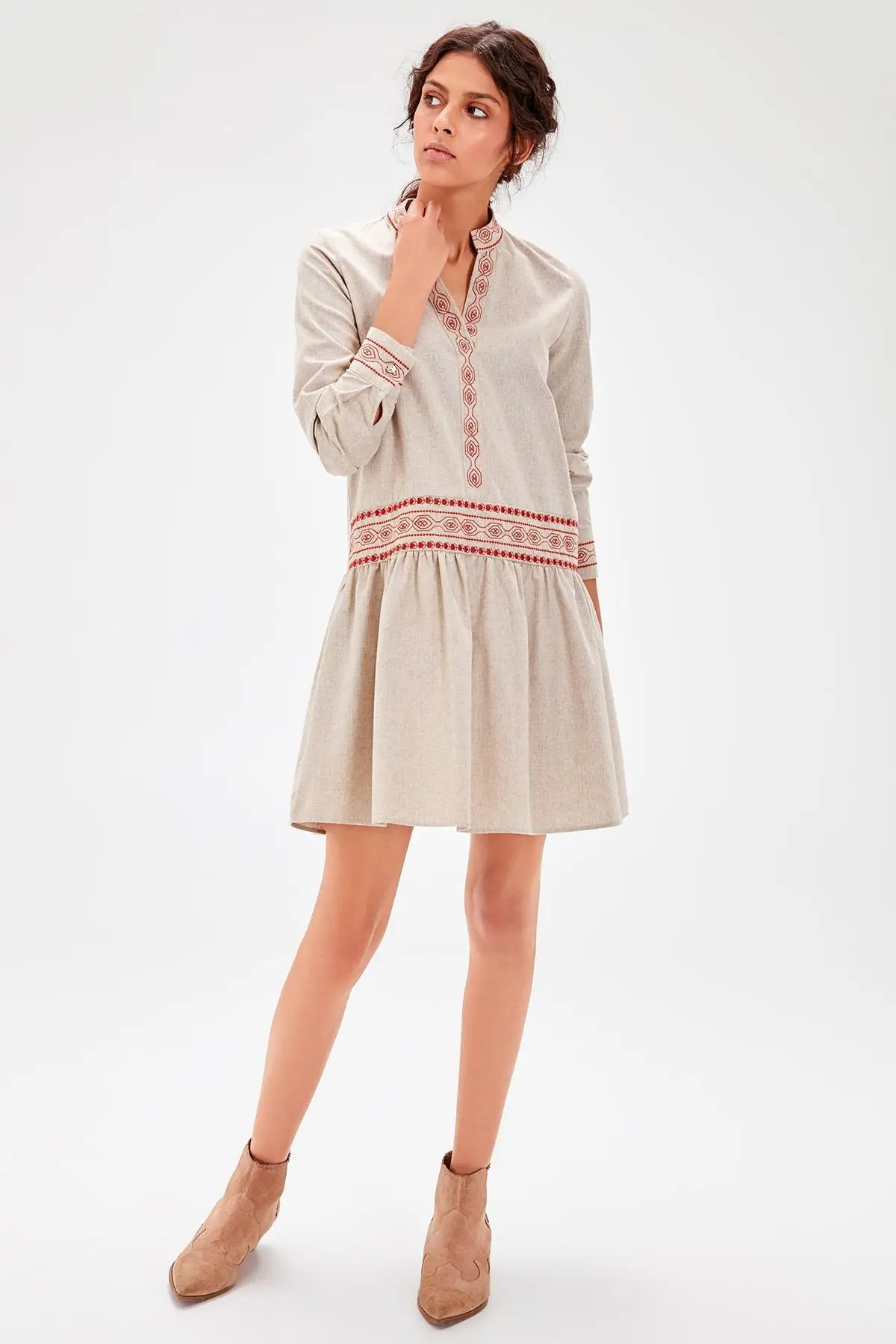 Платье с вышивкой TWOAW20EL0856|Женские платья| |