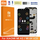 Оригинальный экран для Xiaomi Mi A2 MiA2 ЖК-дисплей сенсорный экран дигитайзер в сборе с рамкой для Xiaomi 6X Mi6X ЖК-экран