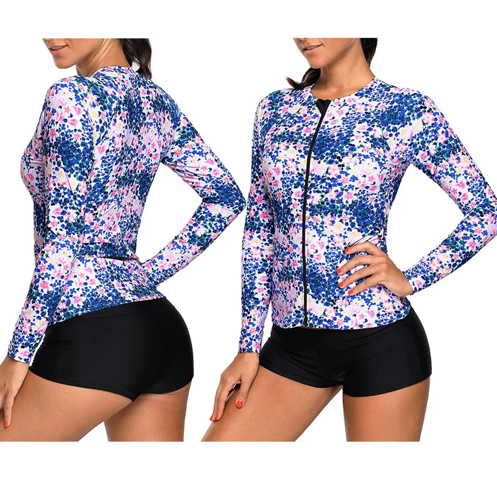 

Women's swim shirt UV shirt long sleeve swim shirt swimwear
