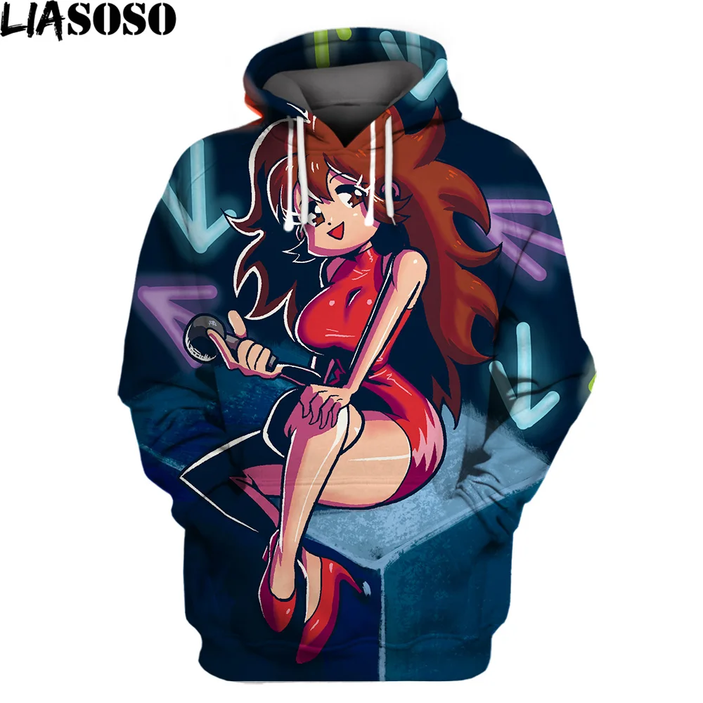 

3D Print Anime Friday Night Funkin Hoodie Streetwear Children Sweatshirt Men Oversized Pullover Kids Daily Leisure Game Harajuku