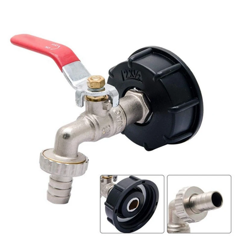 1 х фитинг водопроводного крана в хроме IBC 1/2 дюйма кран клапан шланга адаптер