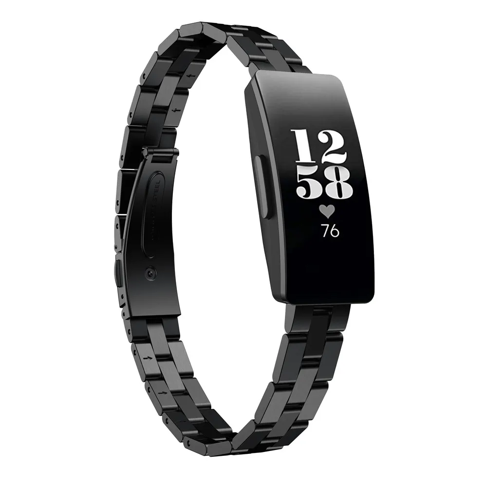 Аксессуары для умных спортивных часов Fitbit Inspire HR сменный ремешок из нержавеющей