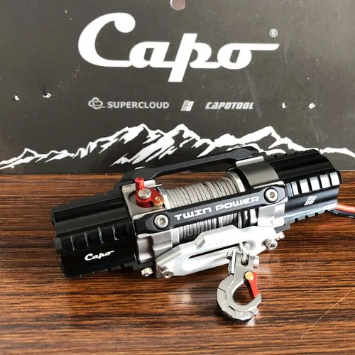 Capo C2 MASTER двойное питание, дистанционное управление Лебедка для capo JKMAX capo Sixer suzuki samurai ACE1 TRX4 - Цвет: Winch
