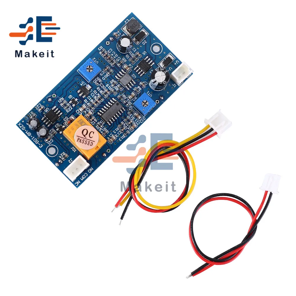 DC 8-25V Microwave Radar Sensor Module 10GHz Delay Time Sensing Adjustable Distance Switch Controller Module with Cable 12V 24V