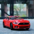 Модель автомобиля Welly 1:24 2015 Ford Mustang GT из сплава, игрушечные машинки, игрушечные автомобили, сборные подарки, транспортная игрушка без дистанционного управления