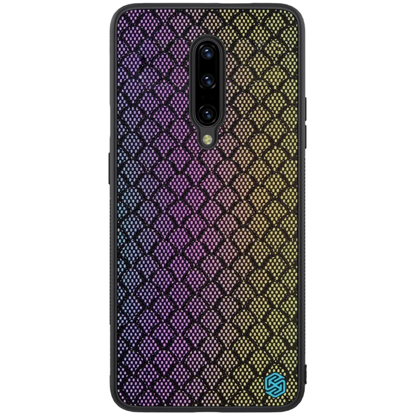 Чехол для OnePlus 7 7T Pro OnePlus7 чехол NILLKIN Twinkle чехол полиэфирная сетка светоотражающий протектор PC задняя крышка для OnePlus7 Pro - Цвет: Rainbow