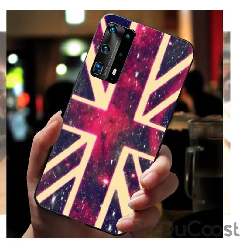 

EWAU england british english uk flag Phone Case for huawei P40 pro lite P8 P9 P10 P20 P30 psmart 2019 2017 2018