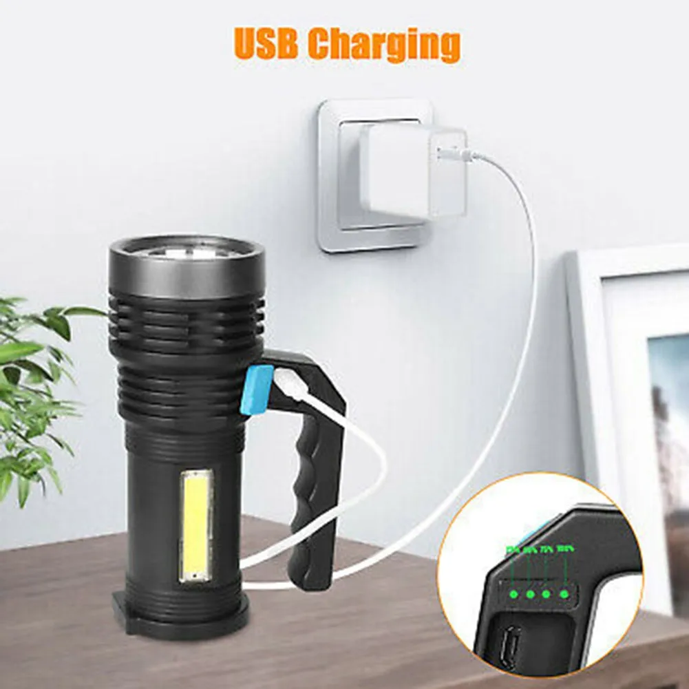 Светодиодный поисковый светильник с зарядкой от USB портативный суперъяркий