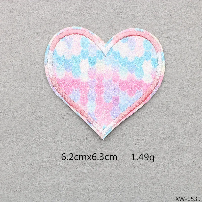 New High quality love smiley face cartoon embroidered iron on patch clothes jeans decorative repair sewing decals DIY applique | Дом и сад