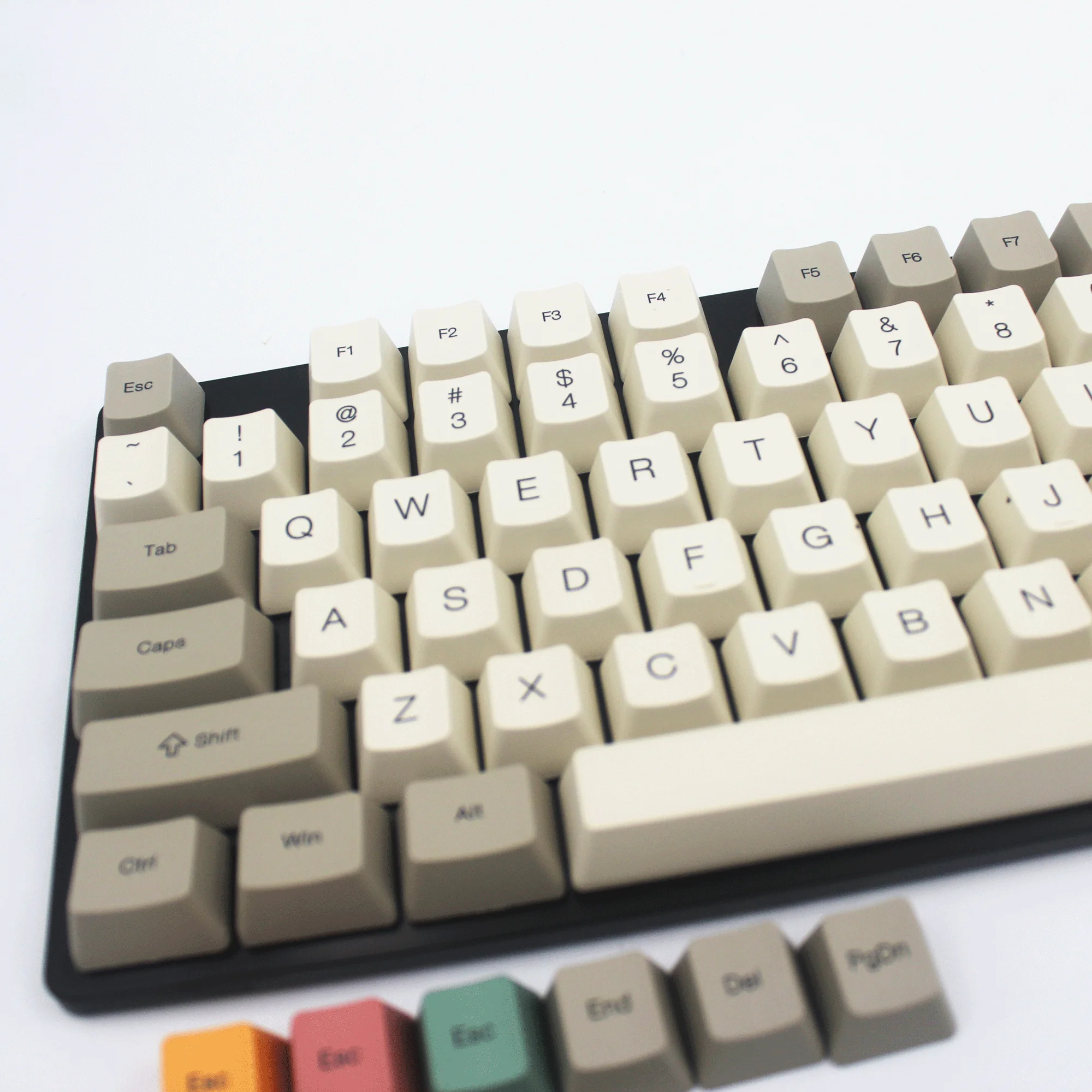 PBT 9009 OEM профиль Keycap Сублимация Ретро промышленный серый цвет соответствия для