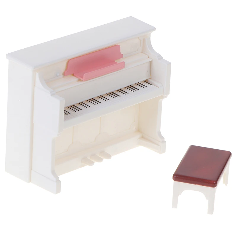 1 Набор Кукла пианино и стул Игрушка аксессуары миниатюрный кукольный домик