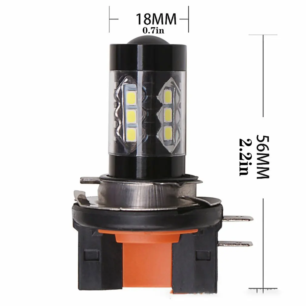 

Automotive Led Front Fog Lights H15 80w 16 LED Headlights Anti-fog Lights Headlight Bulbs Replacement For Cars