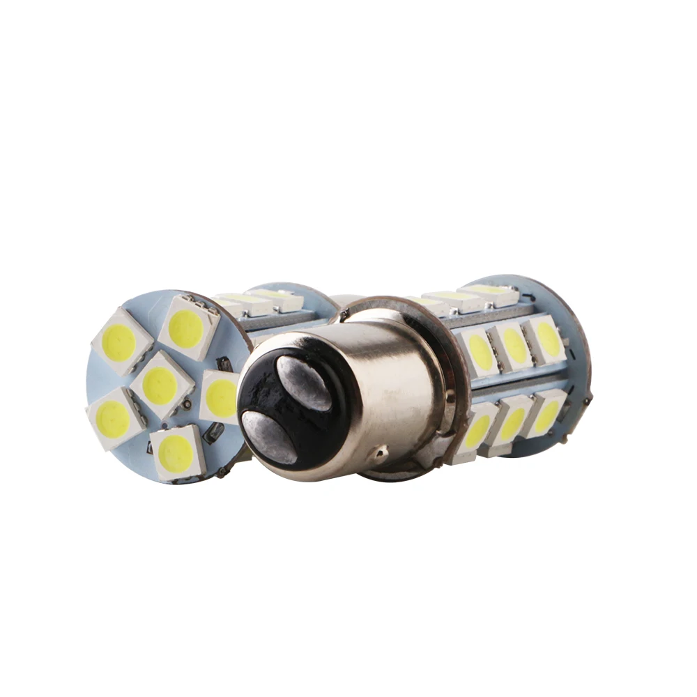 50 шт. P21W 24V Белый 5050 24 SMD светодиодные лампы 1156 BA15S 1157 BAY15D P21/5 W BA15D авто автомобиль грузовик поворотник стоп стояночный фонарь