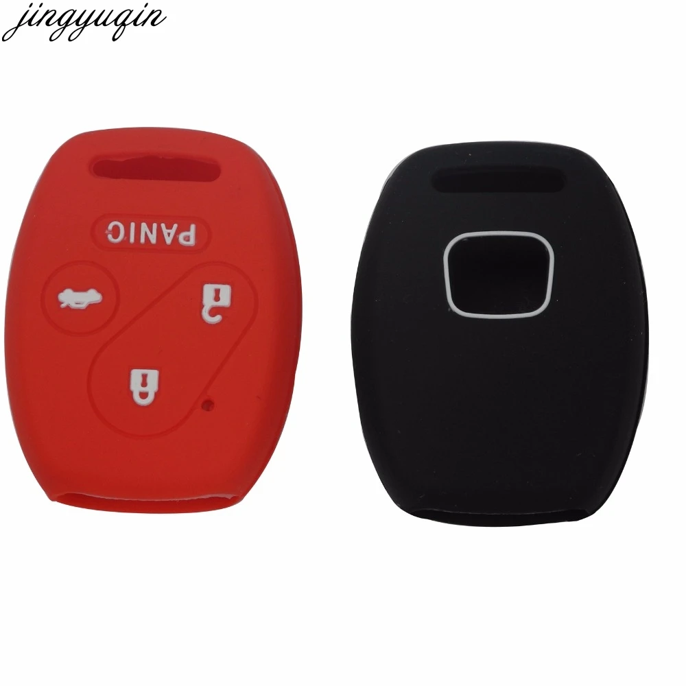 Силиконовый чехол для ключей на 3/4 кнопках Honda 2003 2008 2009 Accord CR V Civic Insight|key case for car|car key