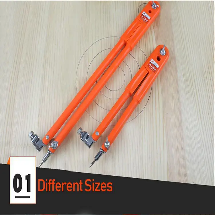 Carpenter Precision Pencil Compasses Large Diameter Adjustable Dividers Marking and Scribing Compass for Woodworking | Инструменты