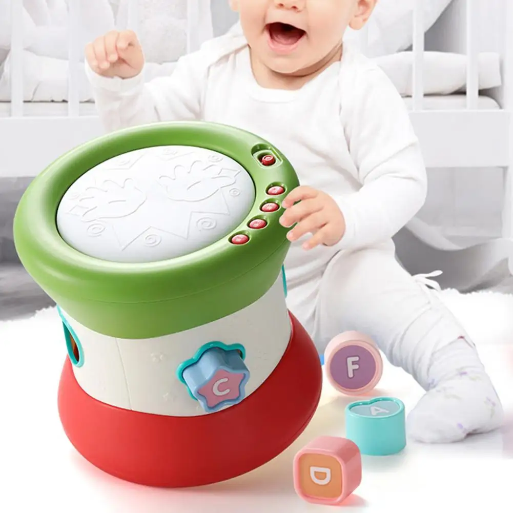 

Creative Babies Musical Instruments Hand Pat Round Drum Toddler Early Educational Puzzle Toy