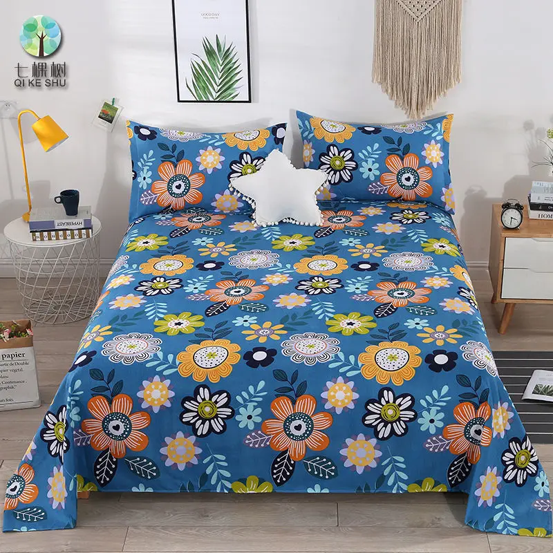 

[Quality bed sheet three-piece set] bed sheet + pillowcase skin-friendly bed sheet single student single bed