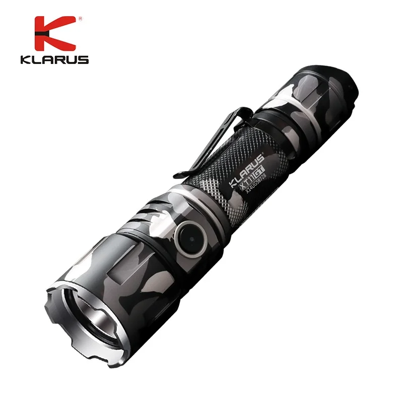 Белый Klarus XT11GT USB Перезаряжаемый фонарик CREE XPH35 2000 люмен светодиодный фонарик с 18650 батареей(городской камуфляж - Испускаемый цвет: Белый