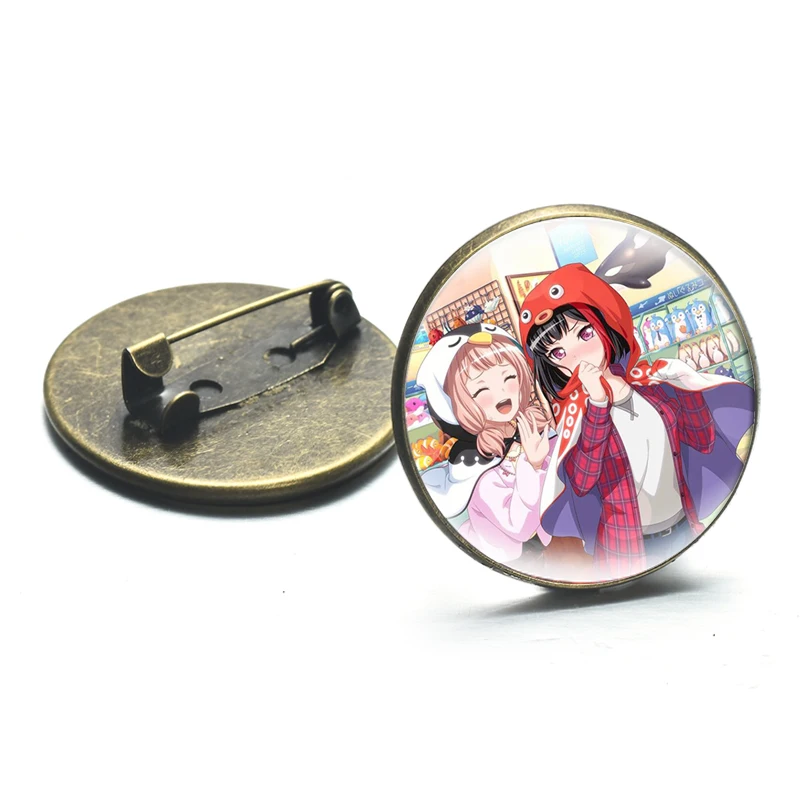 Милые аниме Bang Dream значки ицигая Ариса ханазоно Tae броши на рюкзак унисекс