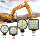 Светодиодный рабочий светильник для внедорожника, инженерный головной светильник высокой мощности 48 вт, светодиодный точечный светильник 12 в, светодиодный поисковый светильник для грузовых автомобилей