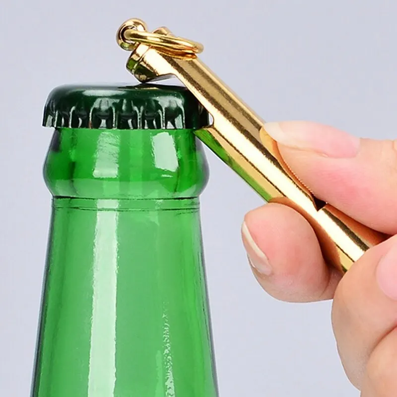 

1Pc Multifunction Outdoor Survival Whistle Metal Cheerleading Emergency Whistle Bottle Opener Hand Tool Brass Keychain
