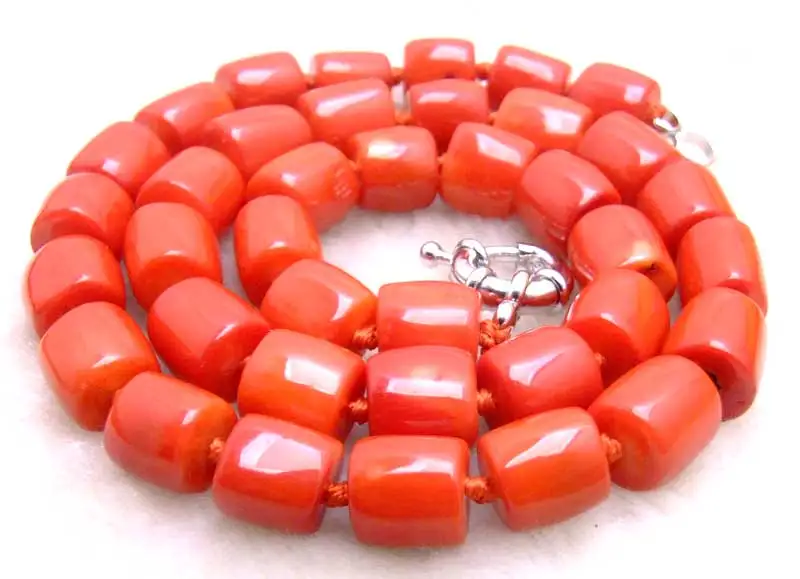 Женское Ожерелье из натурального красного коралла 10-15 мм