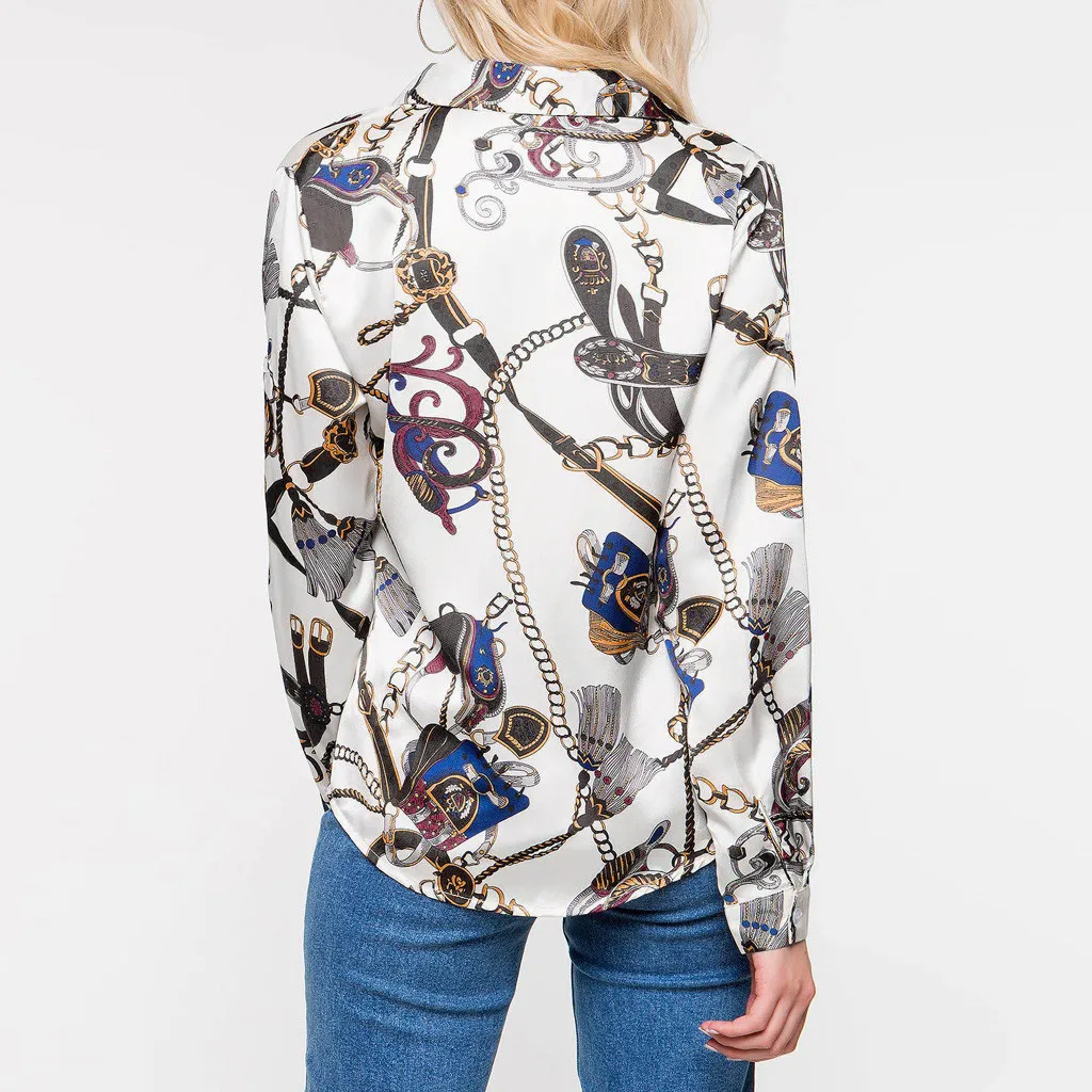 

Women Blouse Shirt Long Sleeve Blouse Lapel Shirts VogueTops Streetwear Blouse Et Chemisier Femme Blusas Mujer De Moda Nice