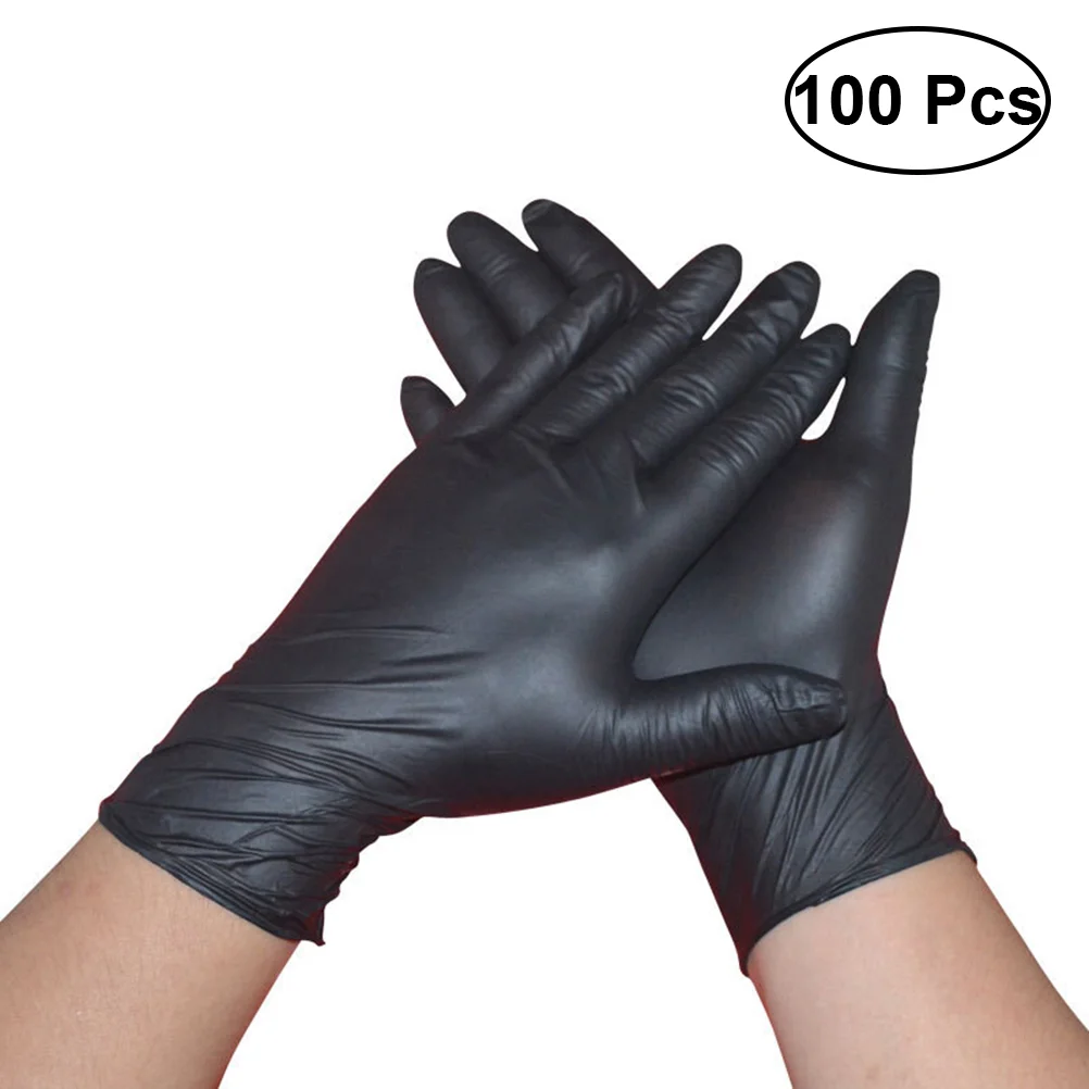 

100PCS Black Latex Powder Free Exam Tattoos - Size XL