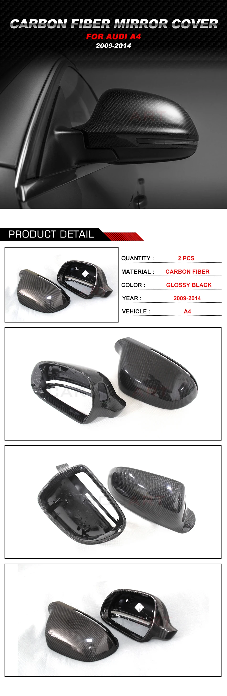 Для Audi A4 B8 A5 A4L A6 Q3 A3 зеркало заднего вида из углеродных волокон зеркальные колпачки при аэрофотосъёмке углеродное волокно тюнинга 2009 2010 2011 A4 b8