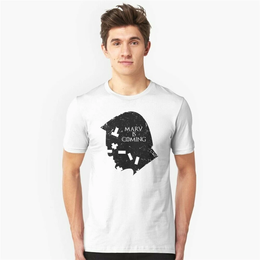 Marv идет грех город Игра престолов дом Старк пародия белая футболка S 6Xl